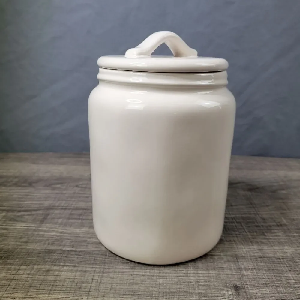 Rae Dunn Artisan Collection Farmhouse Minimilist Easter Candy  Ceramic Canister‎